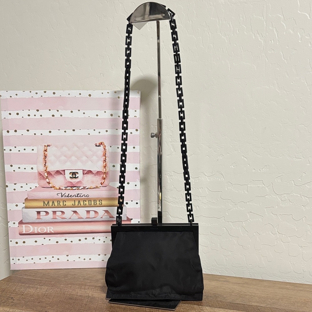 Prada Tessuto Nylon Chain Shoulder Bag - Mini Frame